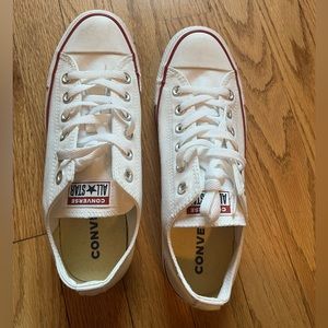 White All Star Converse Size 9